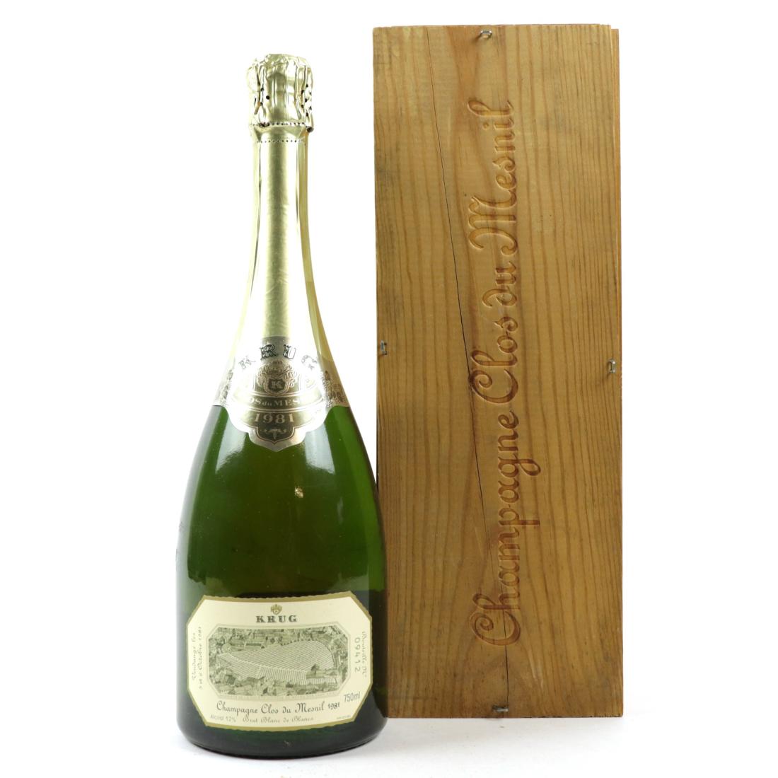 Image for Krug Clos du Mesnil Brut Blanc de Blancs 1981 Vintage Champagne