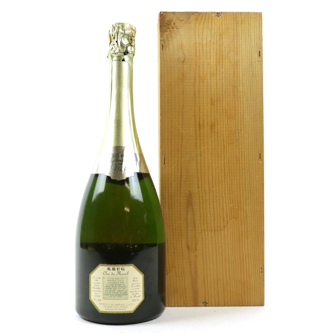 Image for Krug Clos du Mesnil Brut Blanc de Blancs 1981 Vintage Champagne