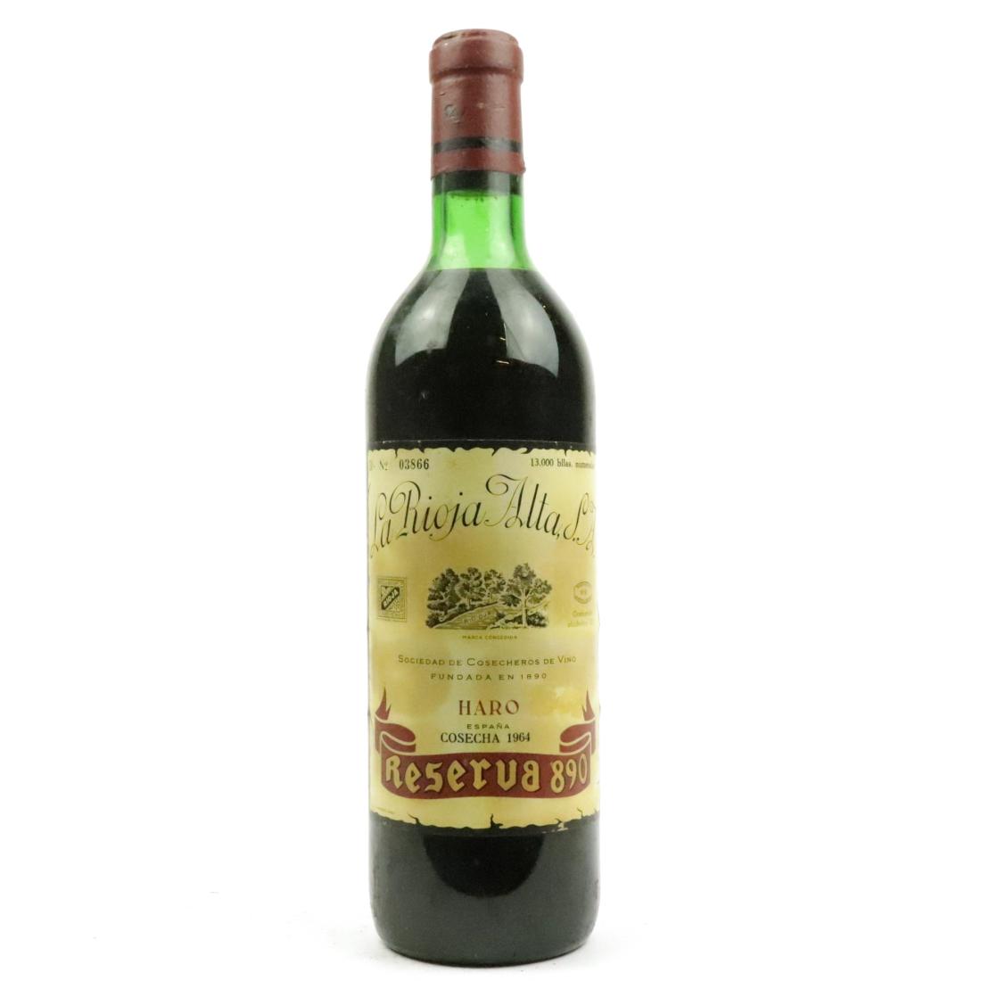 Image for La Rioja Alta 890 1964 Rioja Gran Reserva