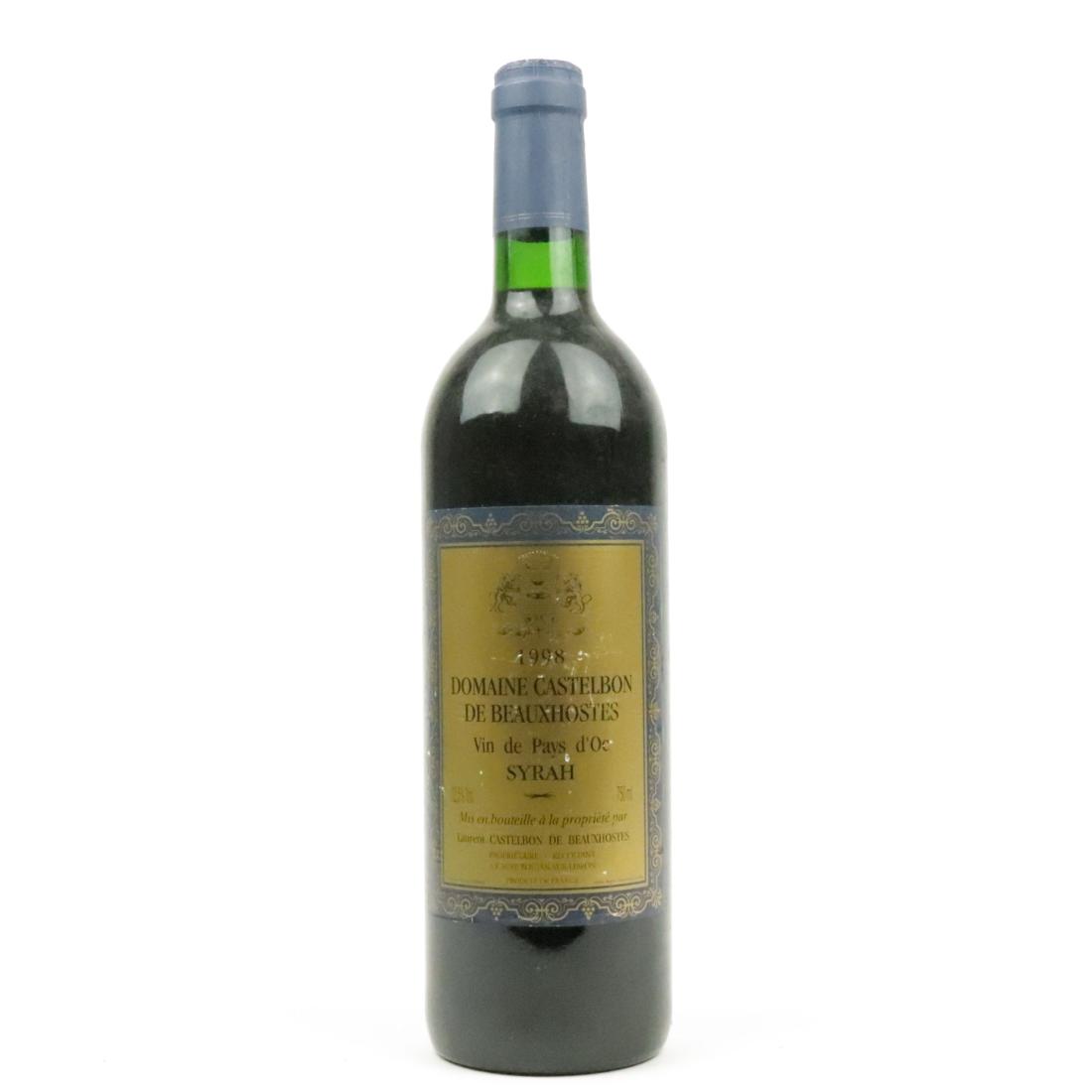 Image for Dom. Castelbon De Beauxhostes Syrah 1998 Pays d'Oc
