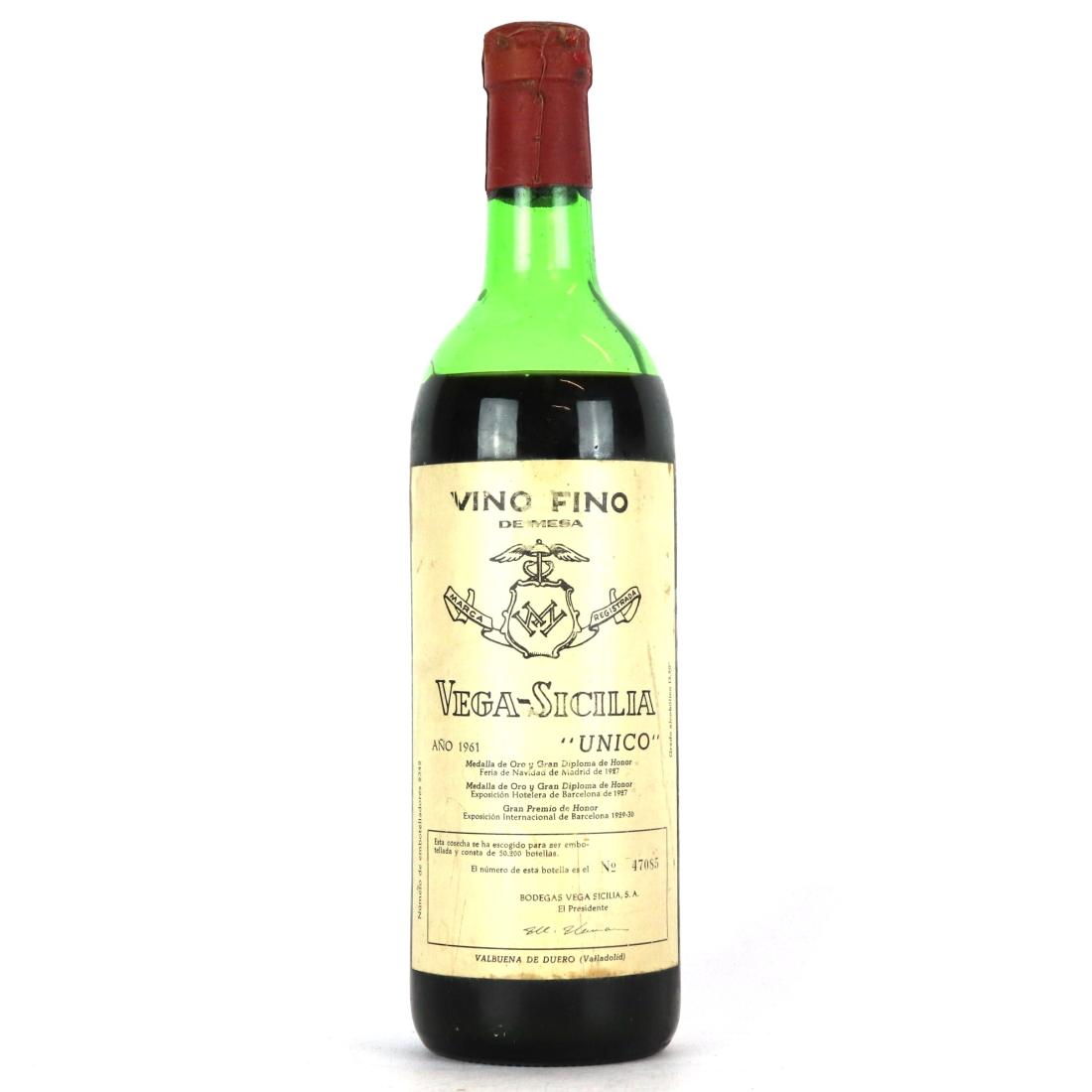 Image for Vega Sicilia Unico 1961 Ribera Del Duero