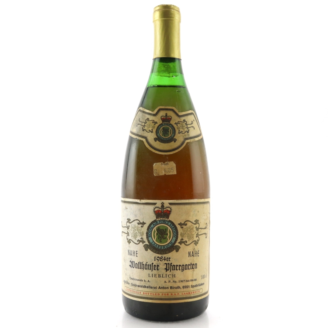 A.Biroth Wallhauser Pfarrgarten 1984 Nahe 1 Litre / RAF Laarbruch