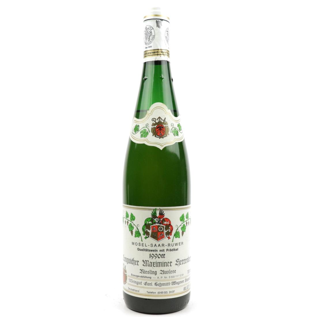 Image for C.Schmitt-Wagner Longuicher Maximiner Herrenberg Riesling Auslese 1990 Mosel