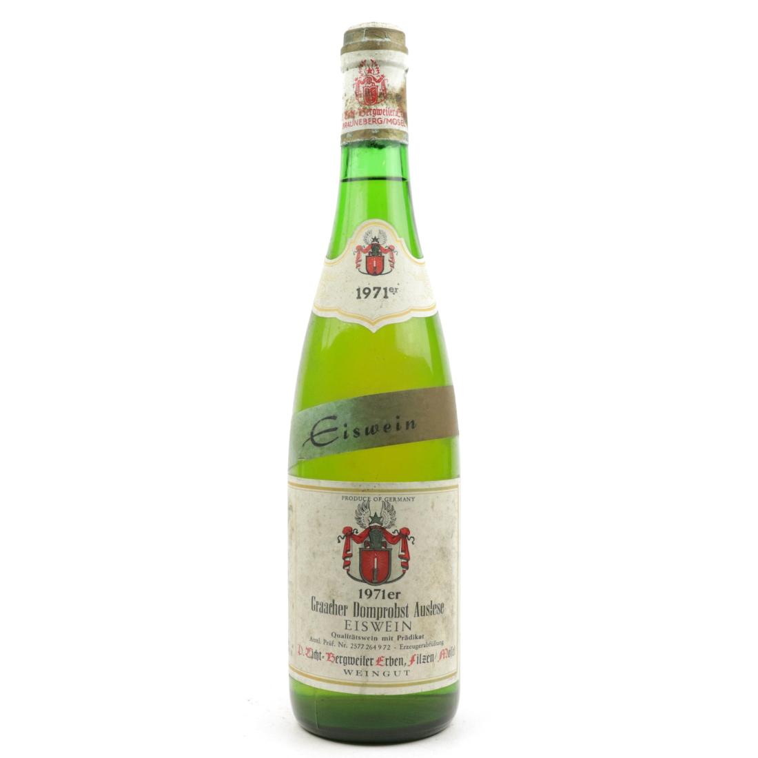 Image for D.Licht-Bergweiler Graacher Domprobst Auslese Eiswein 1971 Mosel