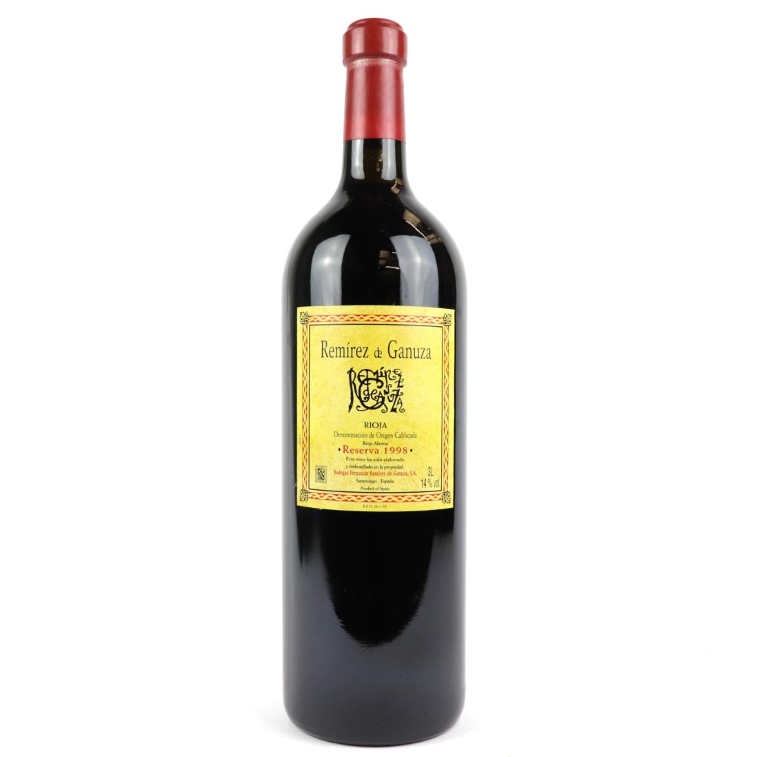Image for Remirez De Ganuza 1998 Rioja Reserva 300cl / OWC
