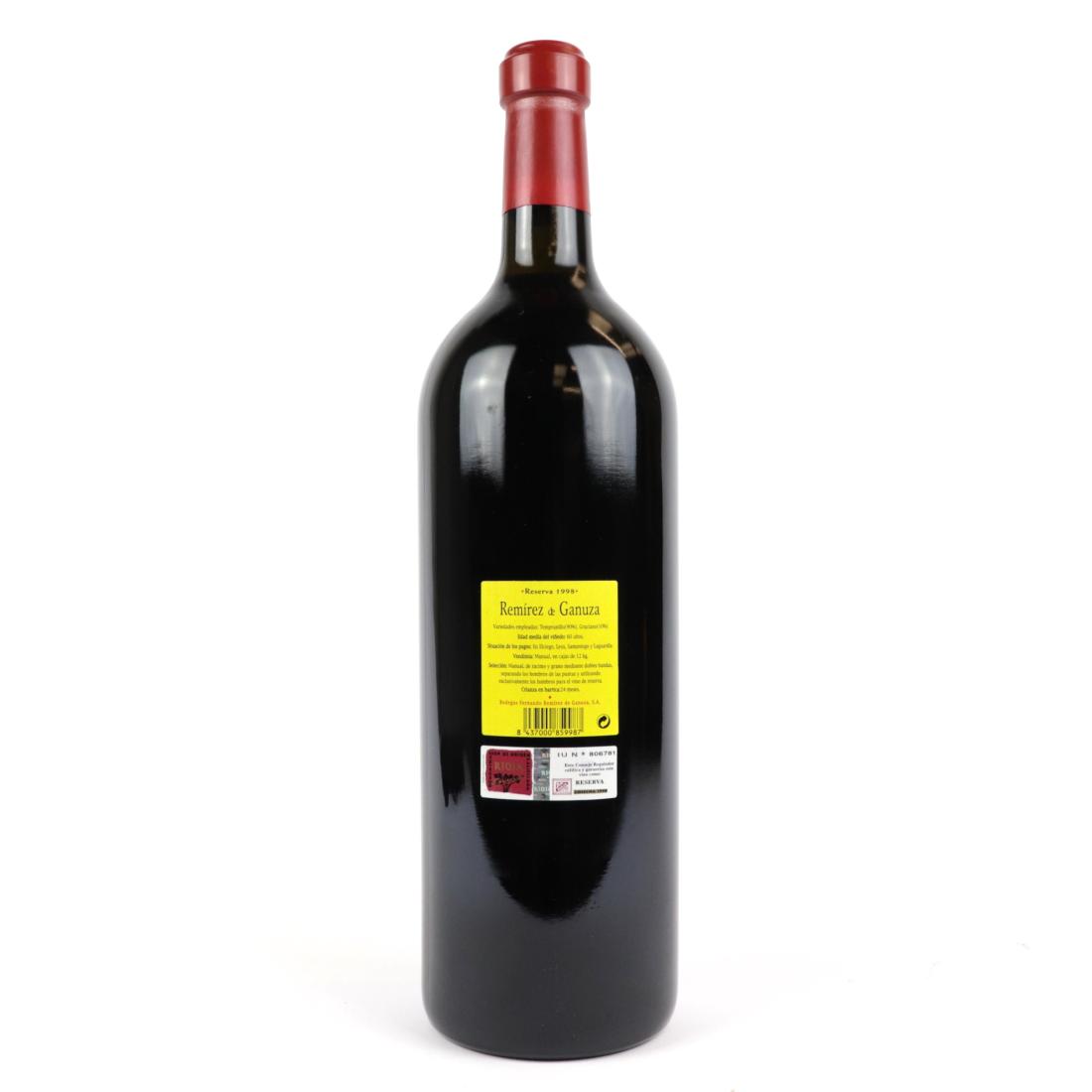 Image for Remirez De Ganuza 1998 Rioja Reserva 300cl / OWC
