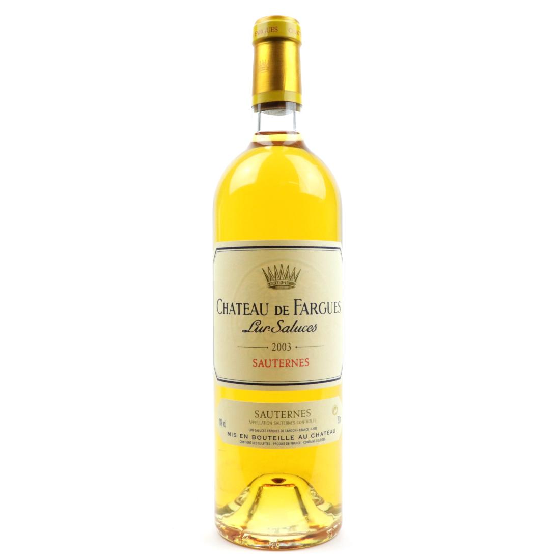 Image for Ch. De Fargues Lur Saluces 2003 Sauternes
