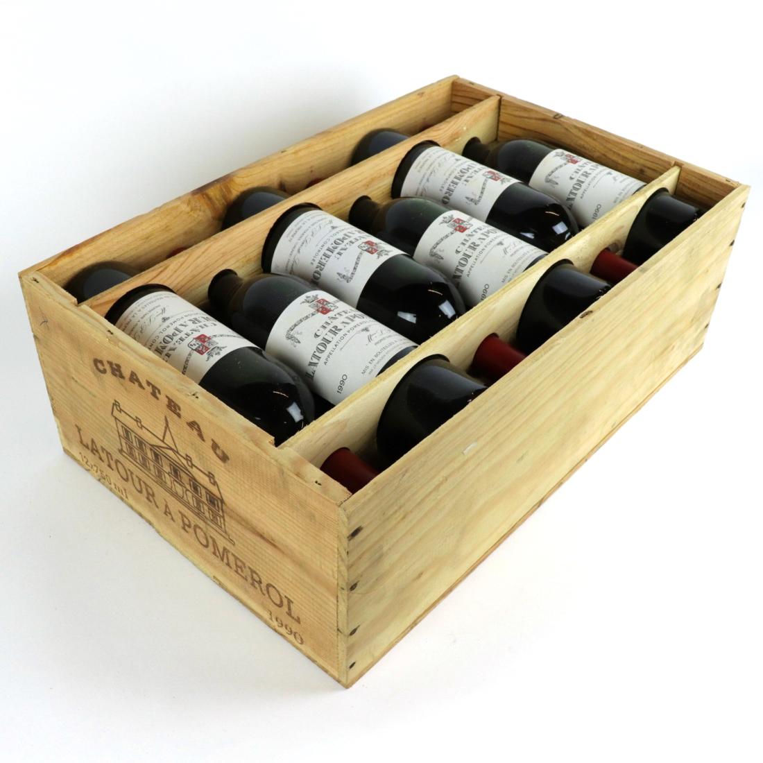 Ch. Latour-a-Pomerol 1990 Pomerol 12x75cl / Original Wooden Case
