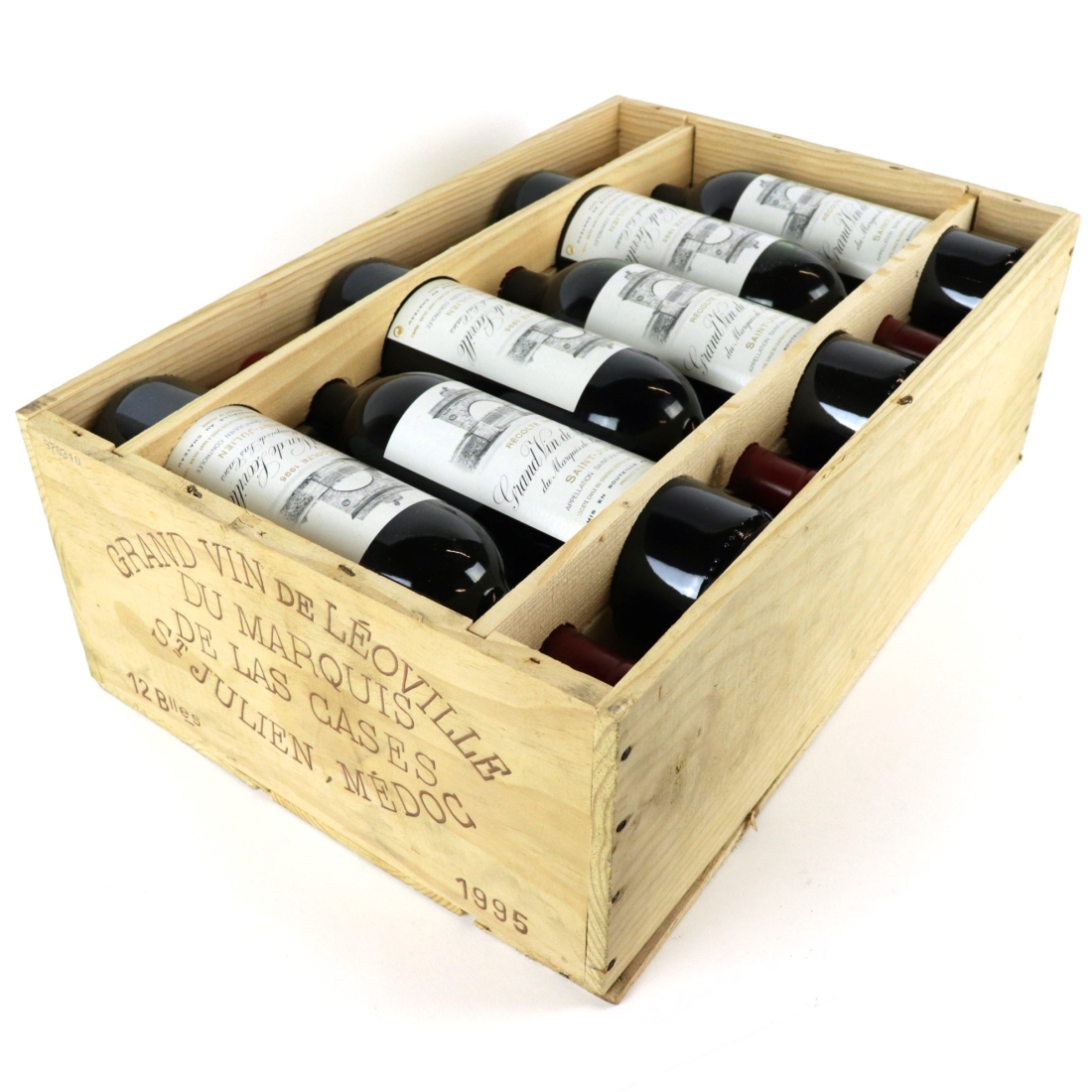 Ch. Leoville Las Cases 1995 Saint-Julien 2eme-Cru 12x75cl / Original Wooden Case