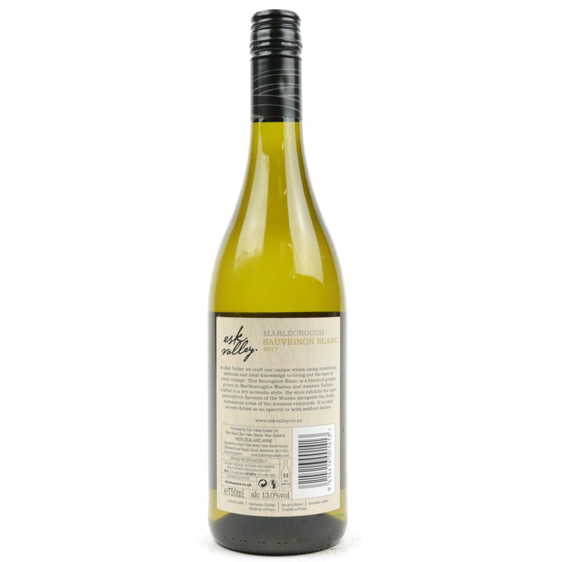 Image for Esk Valley Sauvignon Blanc 2017 Marlborough