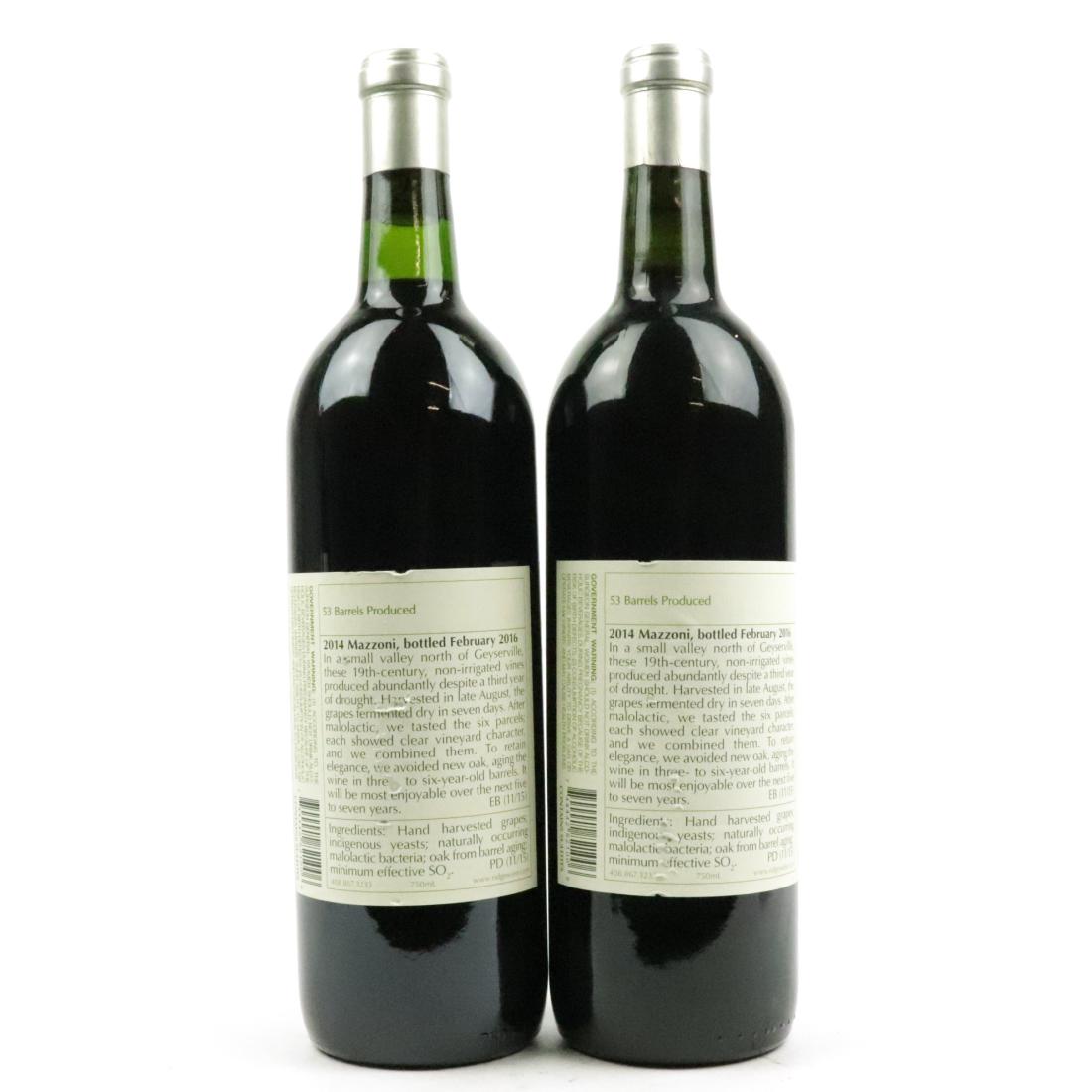Image for Ridge Mazzoni Home Ranch 2014 Sonoma