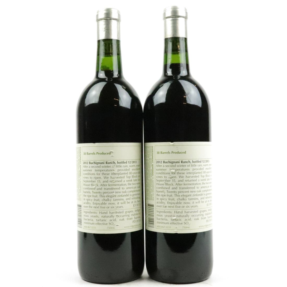 Image for Ridge Buchignani Ranch Zinfandel 2012 Sonoma