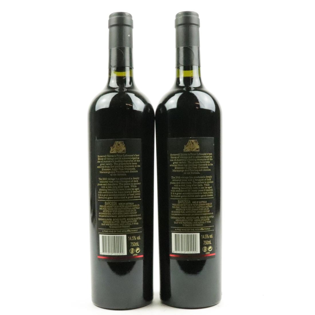 Image for Peter Lehmann Stonewell Shiraz 2003 Barossa