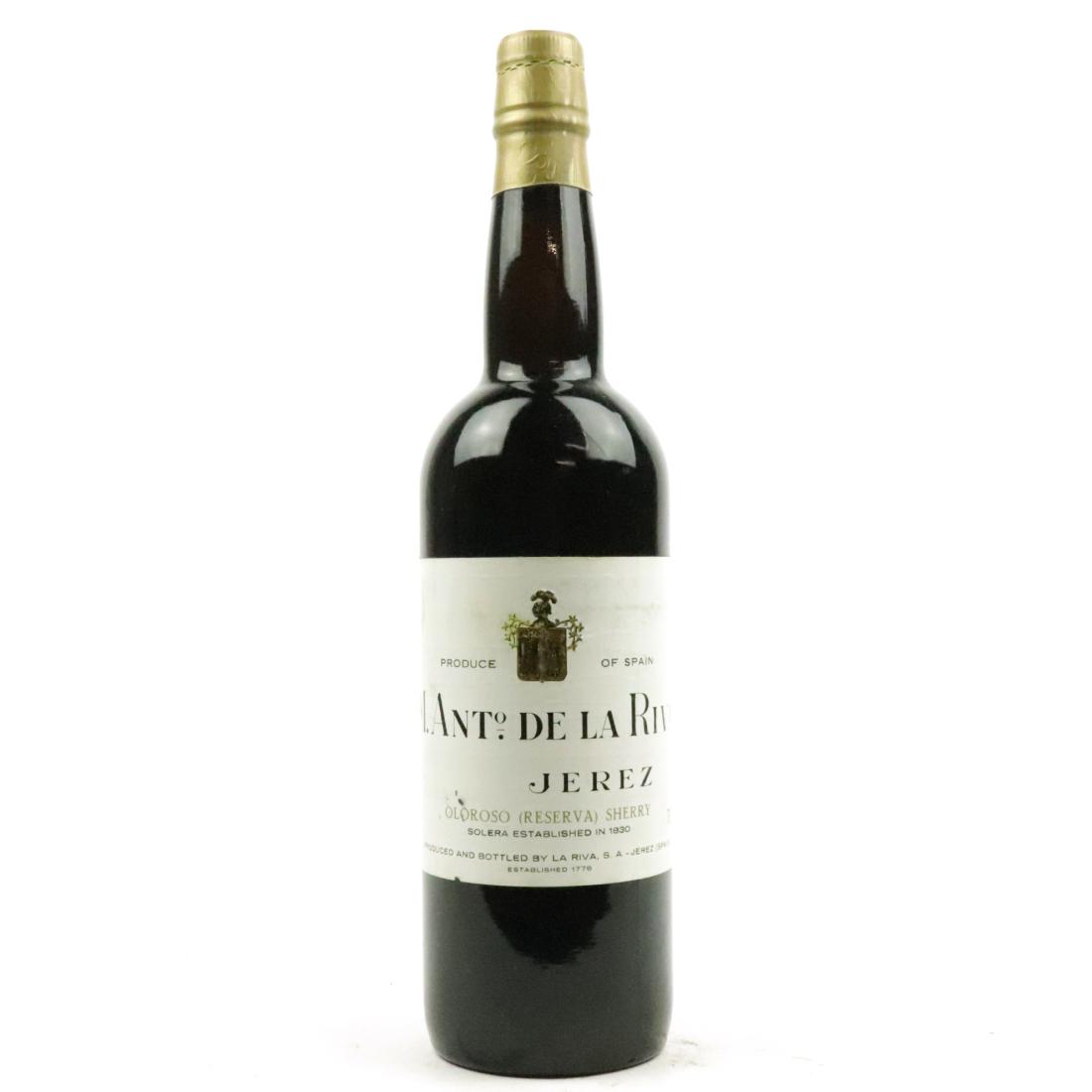 Image for M.Ant. De La Riva 1830 Solera Oloroso Reserva Sherry