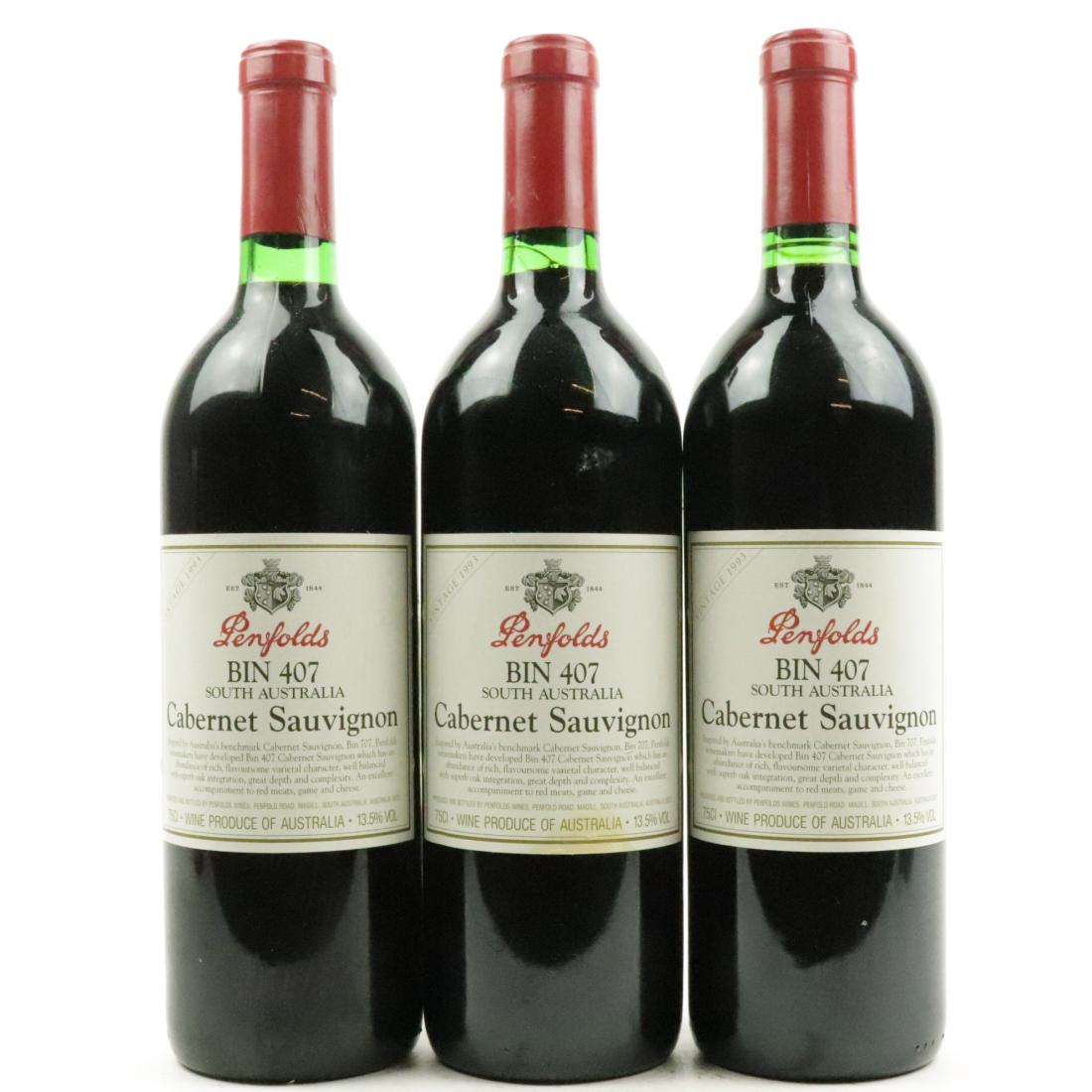 Image for Penfolds Bin 407 Cabernet Sauvignon 1993 South Australia