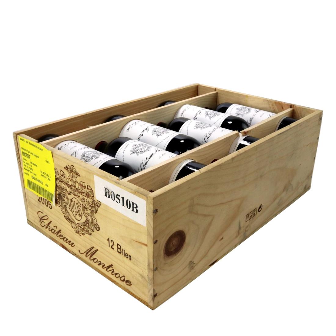 Ch. Montrose 2005 Saint-Estephe 2eme-Cru 12x75cl / Original Wooden Case