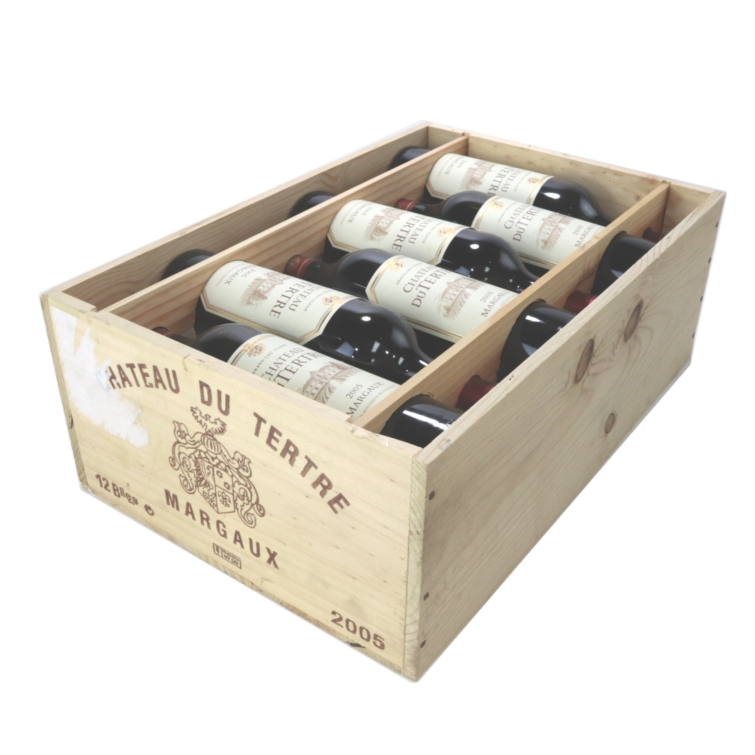 Ch. Du Tertre 2005 Margaux 5eme-Cru 12x75cl / Original Wooden Case