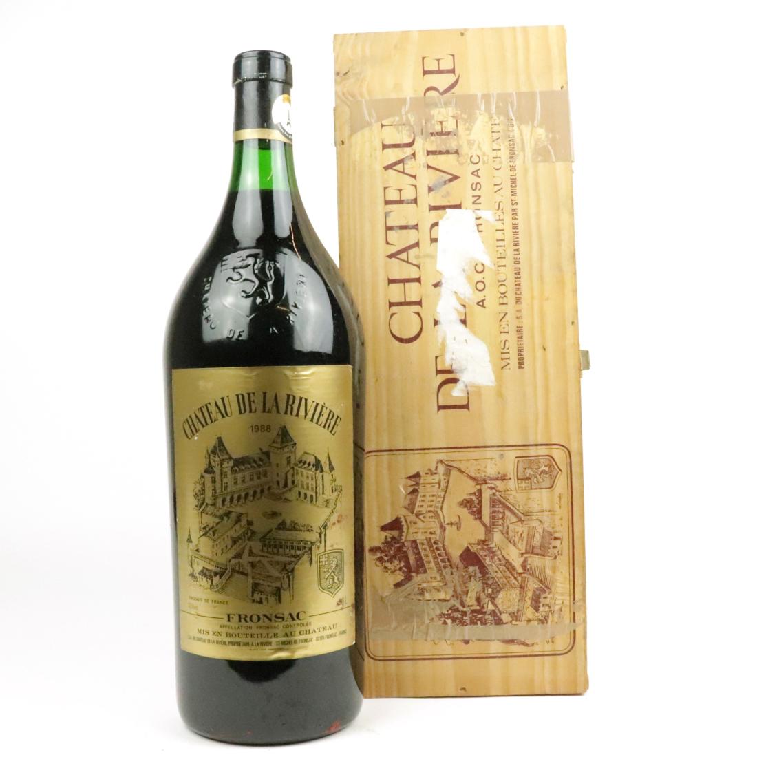 Image for Ch. De La Riviere 1988 Fronsac 300cl / OWC