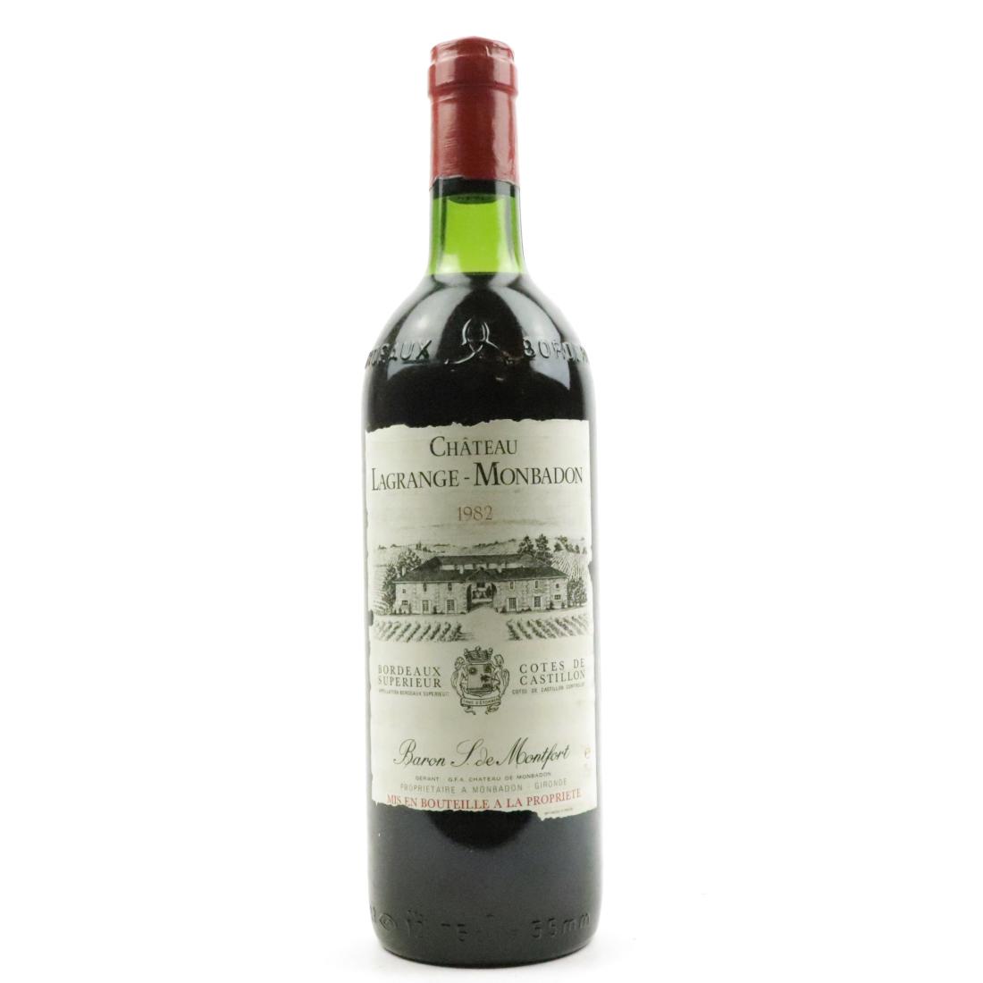 Image for Ch. Lagrange-Monbadon 1982 Cotes De Castillon