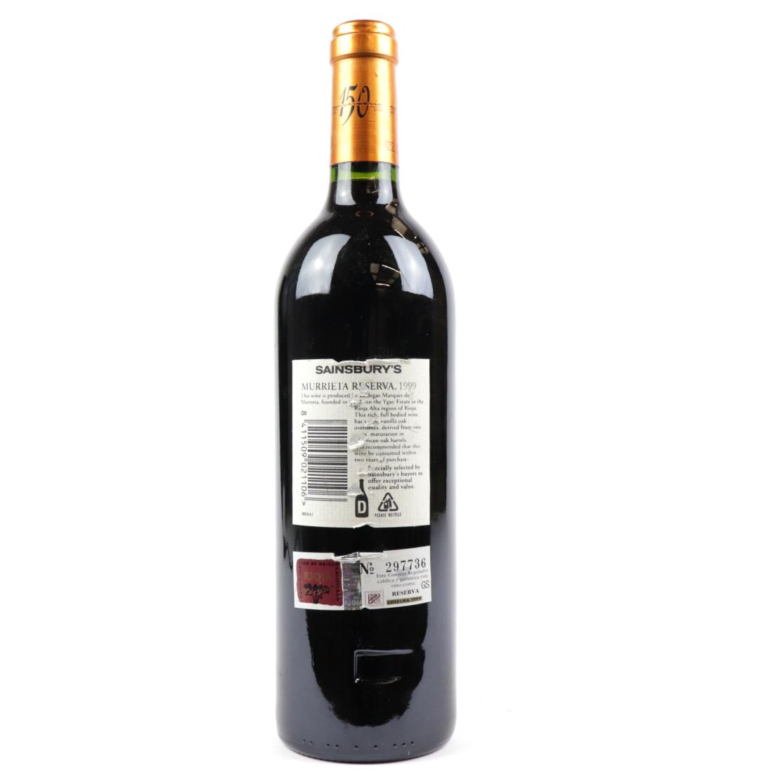 Image for Marques De Murrieta Ygay 1999 Rioja Reserva