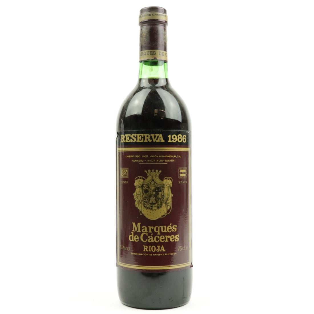 Image for Marques De Caceres 1986 Rioja Reserva