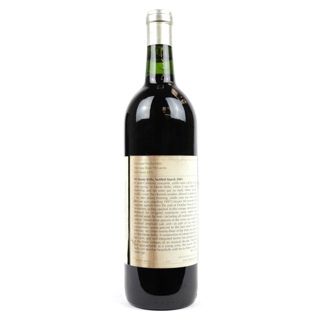 Image for Ridge Monte Bello 1999 Santa Cruz Mountains