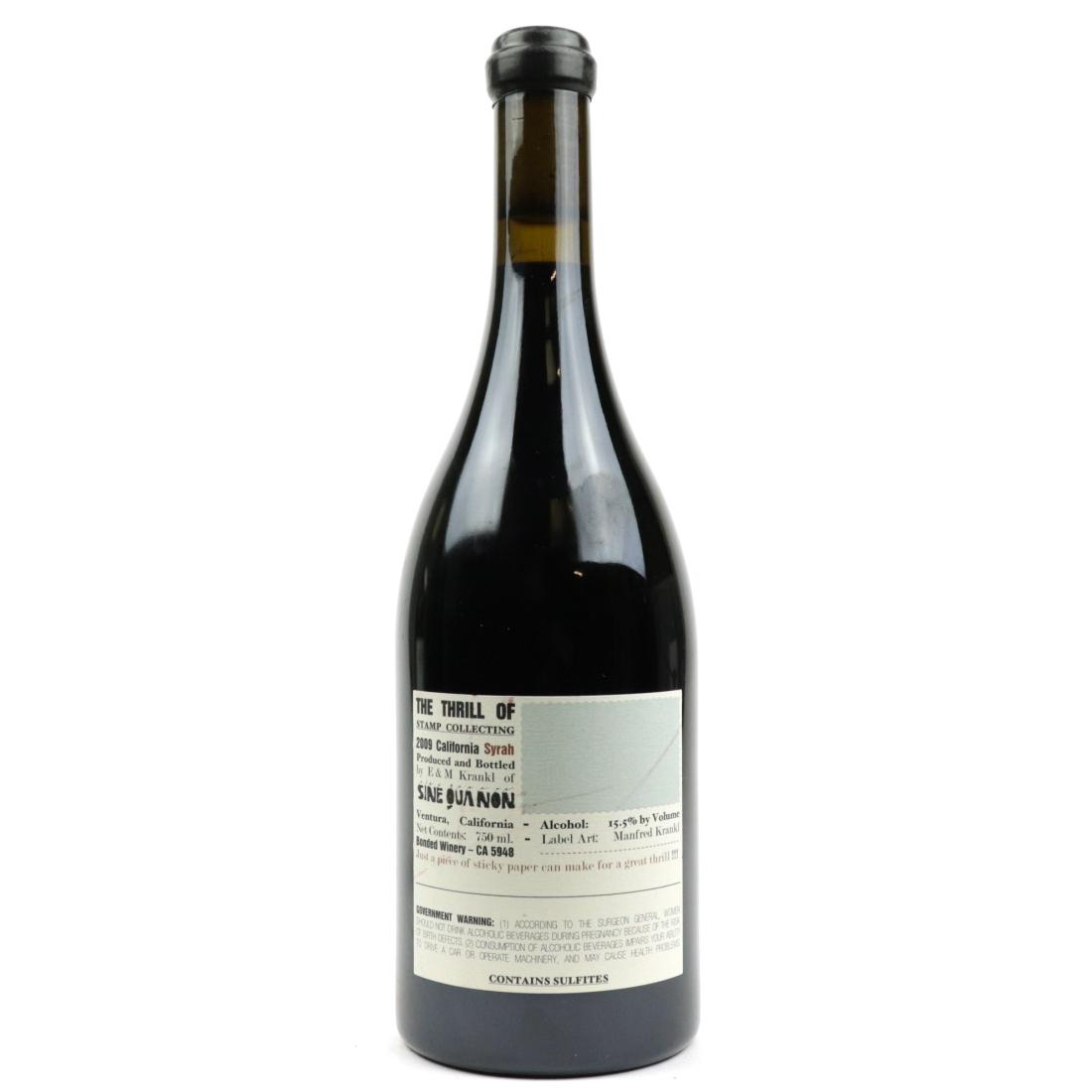 Image for Sine Qua Non Thrill Of Stamp Collecting Syrah 2009 California