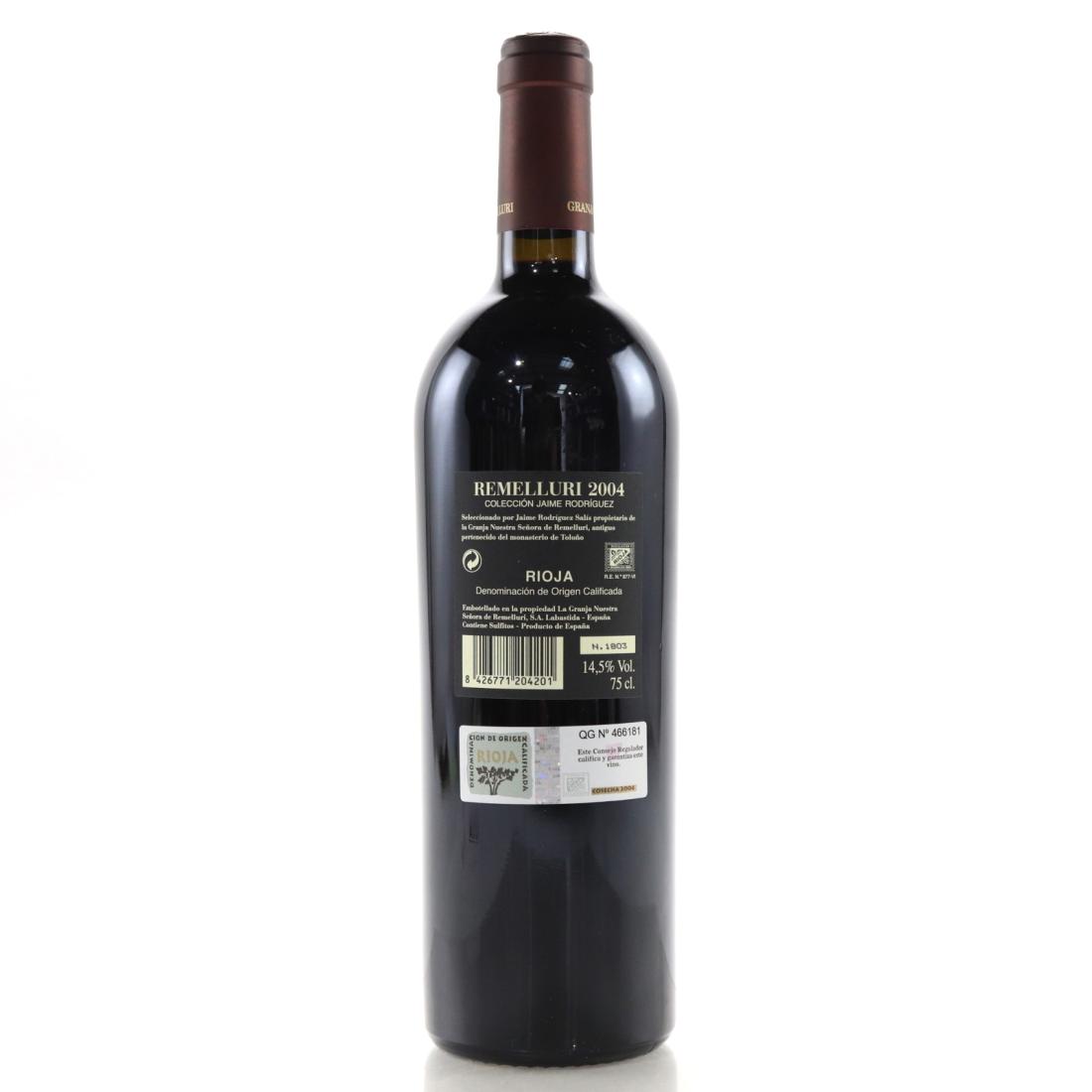 Image for Remelluri Coleccion Jaime Rodriguez 2004 Rioja
