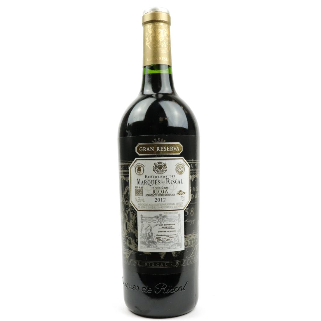 Image for Marques De Riscal 2012 Rioja Gran Reserva
