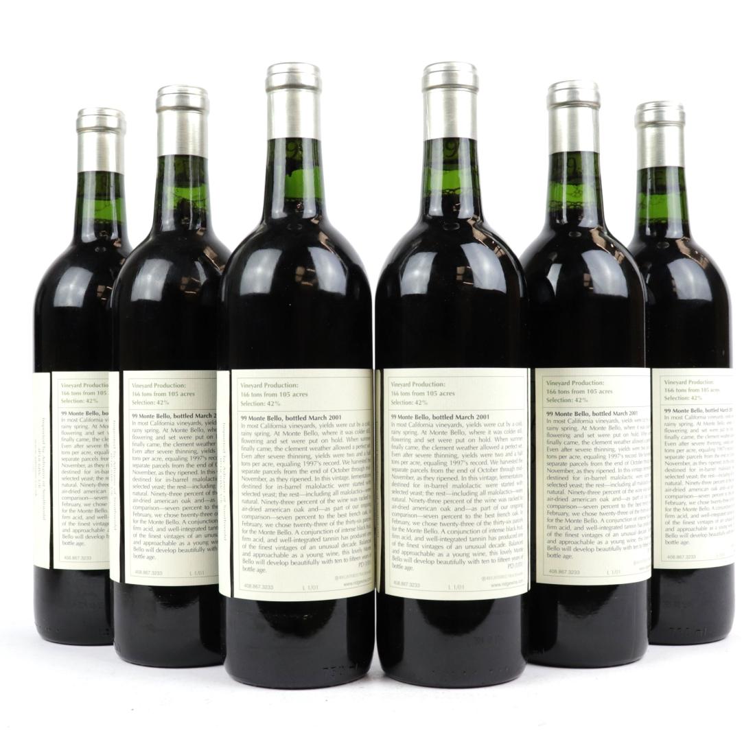 Image for Ridge Monte Bello 1999 Santa Cruz Mountains 6x75cl / OWC