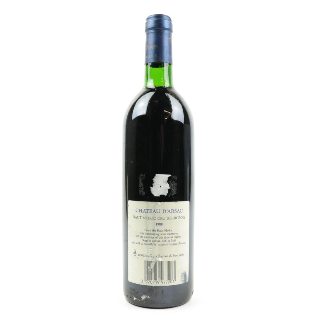Image for Ch. d'Arsac 1988 Haut-Medoc