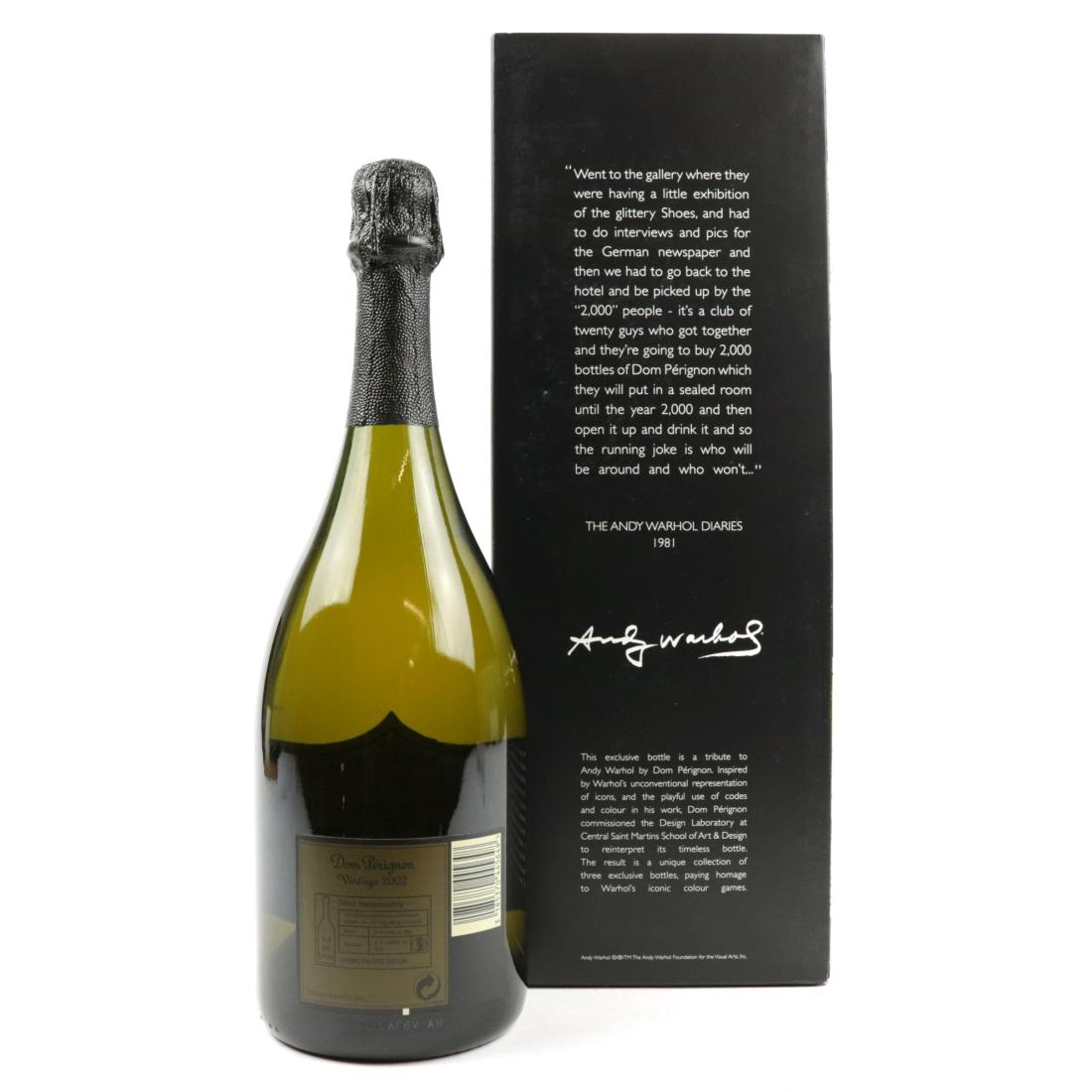 Image for Dom Pérignon Vintage 2002 Champagne/Andy Warhol Editions x 3