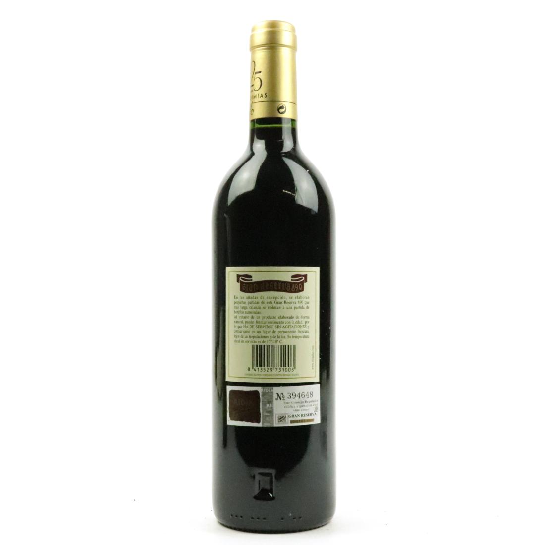 Image for La Rioja Alta 890 2001 Rioja Gran Reserva