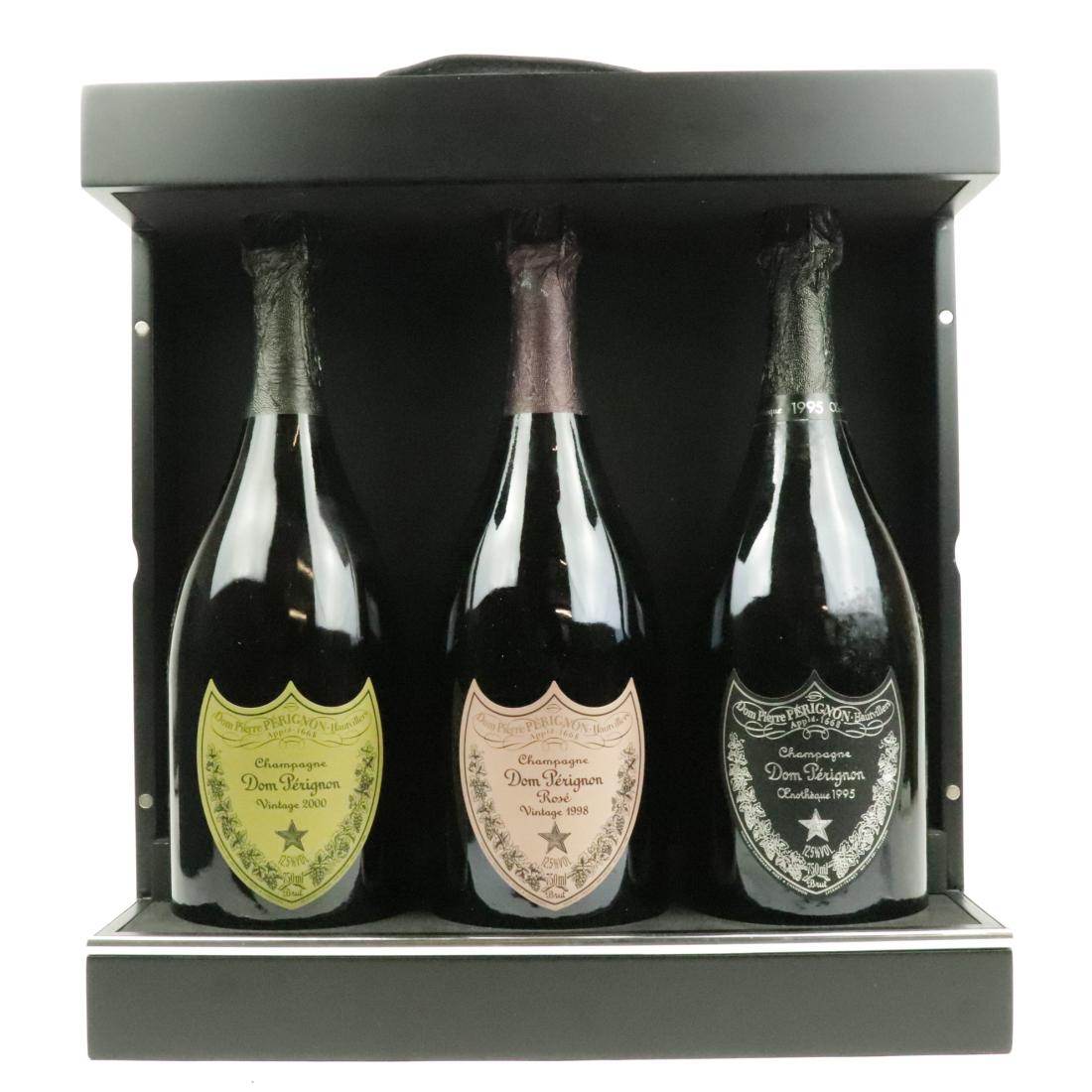 Image for Dom Perignon Oenotheque Brut 1995, Brut Rose 1998 & Brut 2000 Vintage Champagne