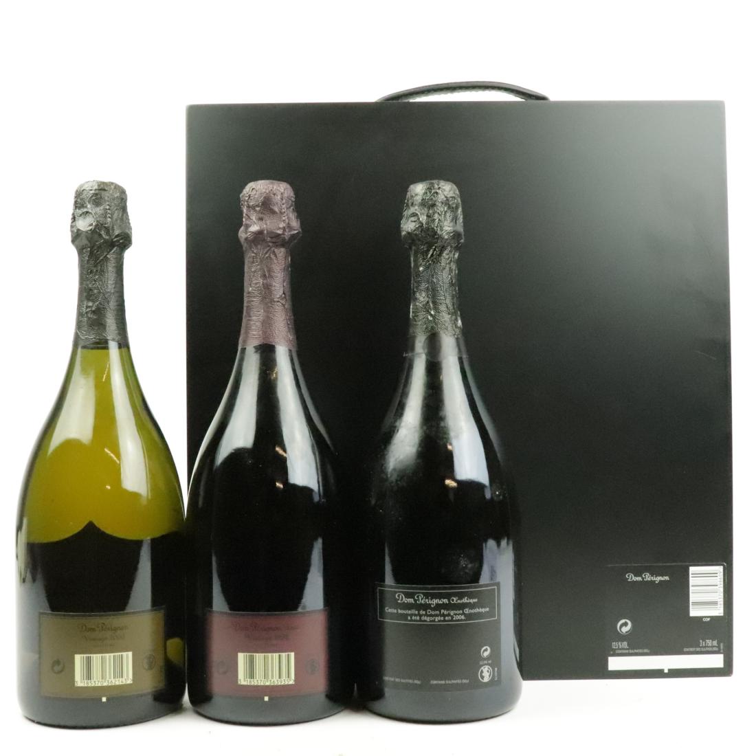 Image for Dom Perignon Oenotheque Brut 1995, Brut Rose 1998 & Brut 2000 Vintage Champagne