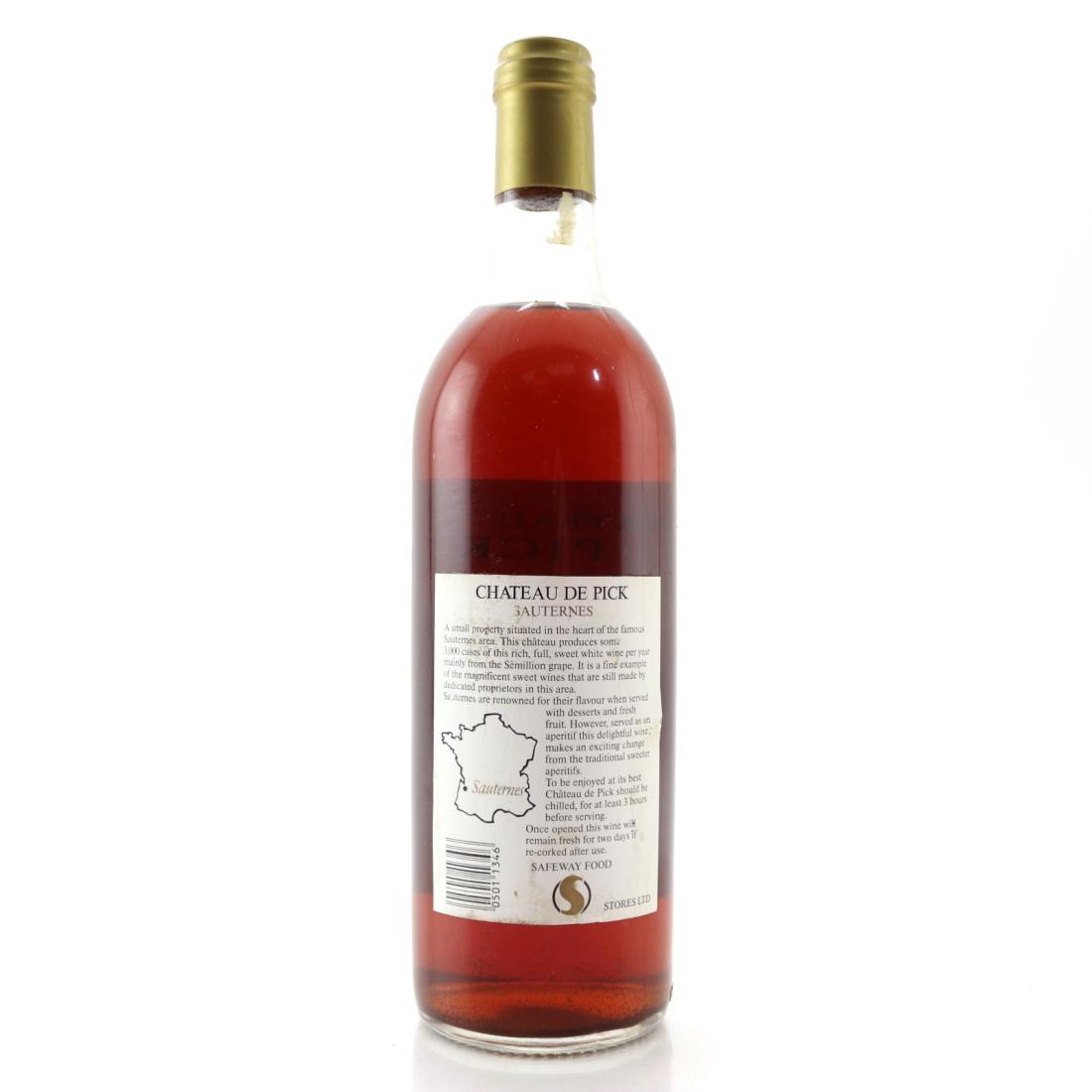 Image for Ch. Du Pick 1982 Sauternes