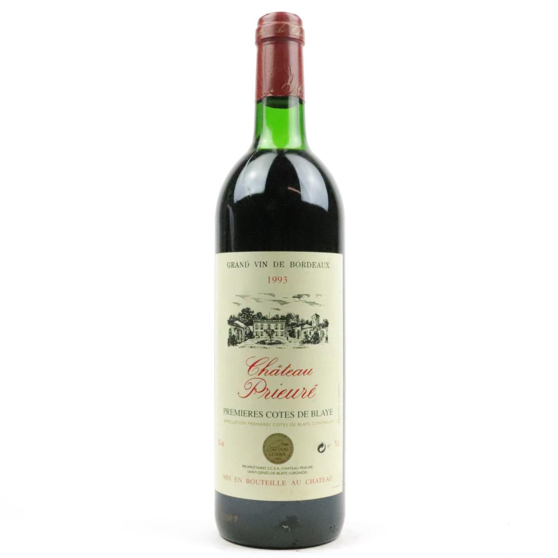 Image for Ch. Prieure 1993 Premieres Cotes De Blaye