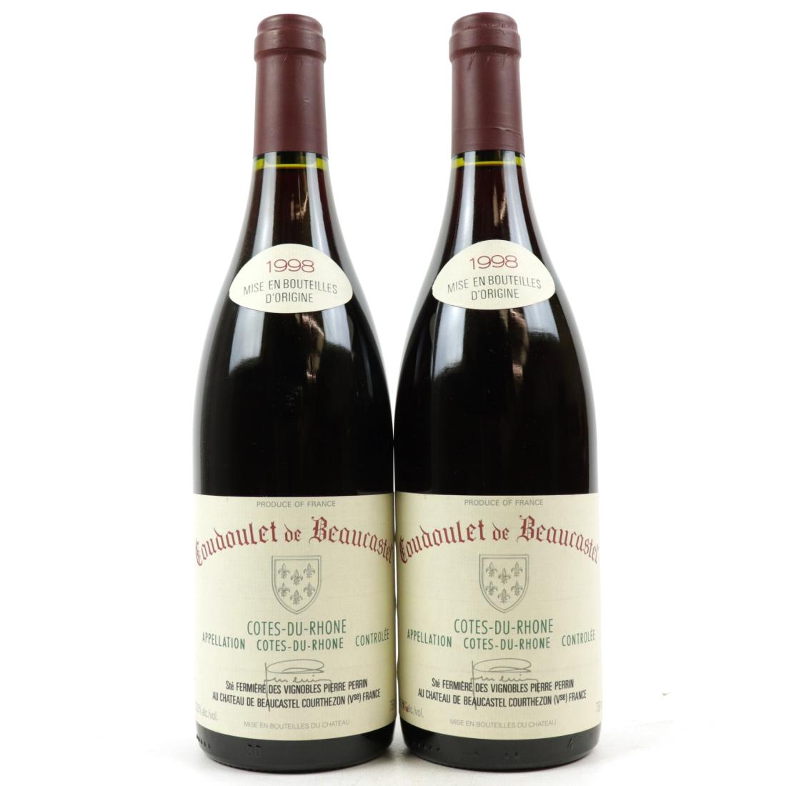 Coudoulet De Beaucastel 1998 Côtes-Du-Rhône 2x75cl