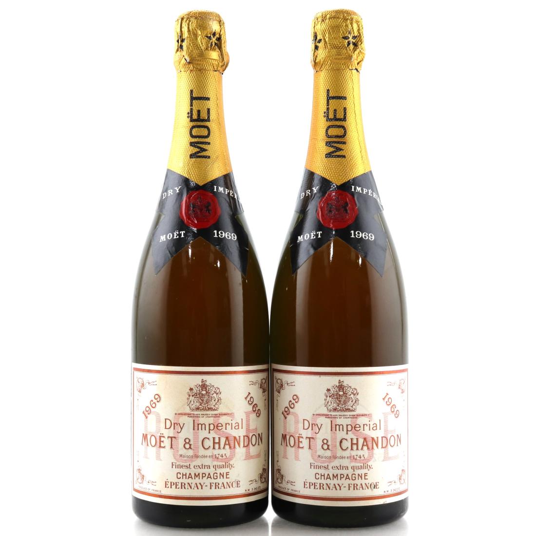 Moet & Chandon Dry Imperial Rosé 1969 Vintage Champagne Wine