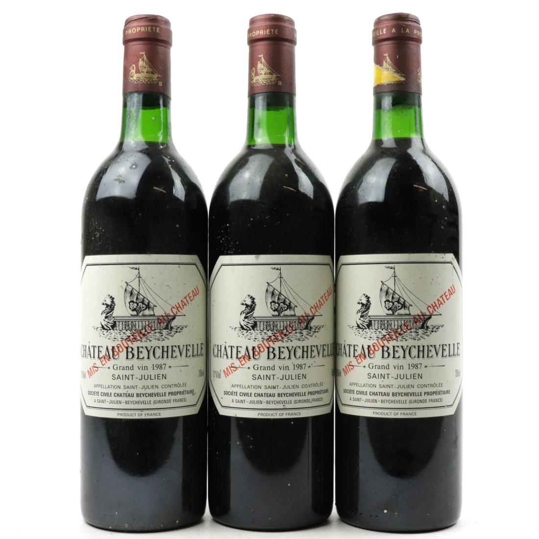Ch. Beychevelle 1987 St-Julien 4eme-Cru 3x75cl
