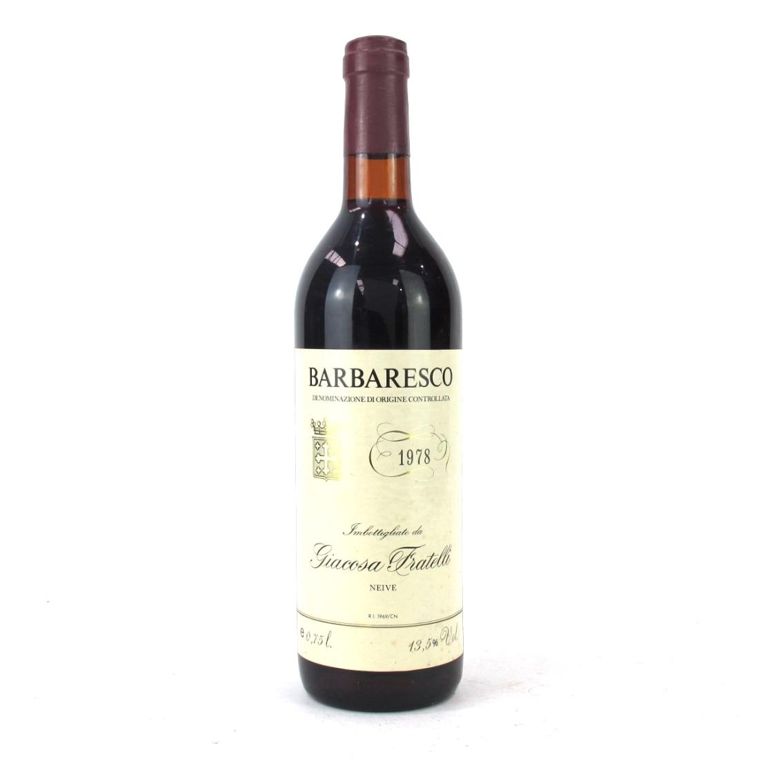 Image for Giacosa Fratelli 1978 Barbaresco