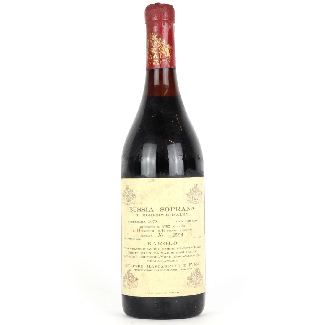 Image for Mascarello Bussia Soprana 1970 Barolo