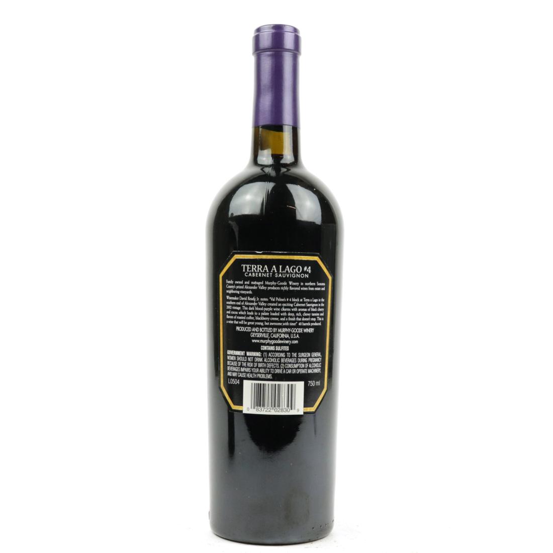 Image for Murphy-Goode Terra A Lago #4 Cabernet Sauvignon 2002 Alexander Valley