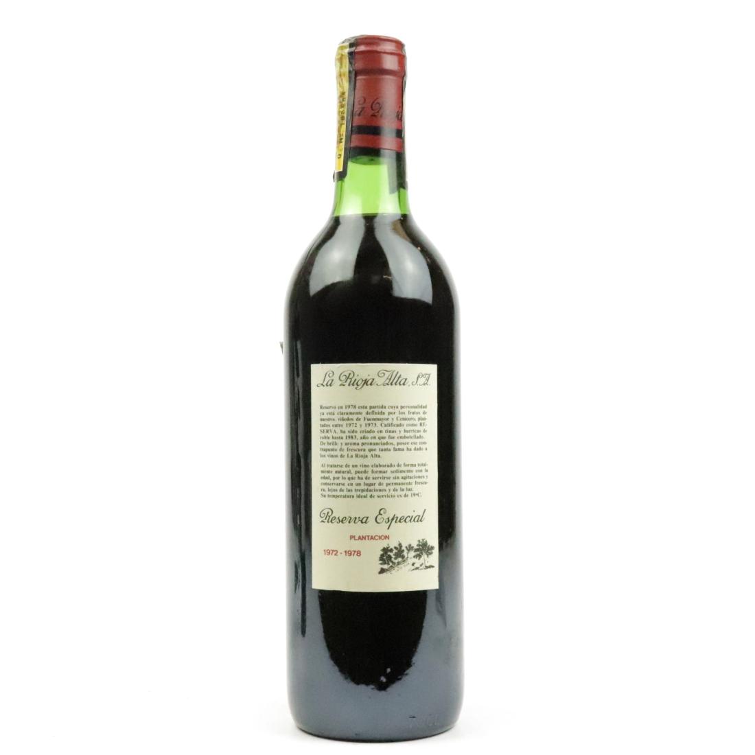 Image for La Rioja Alta 1978 Rioja Reserva Especial