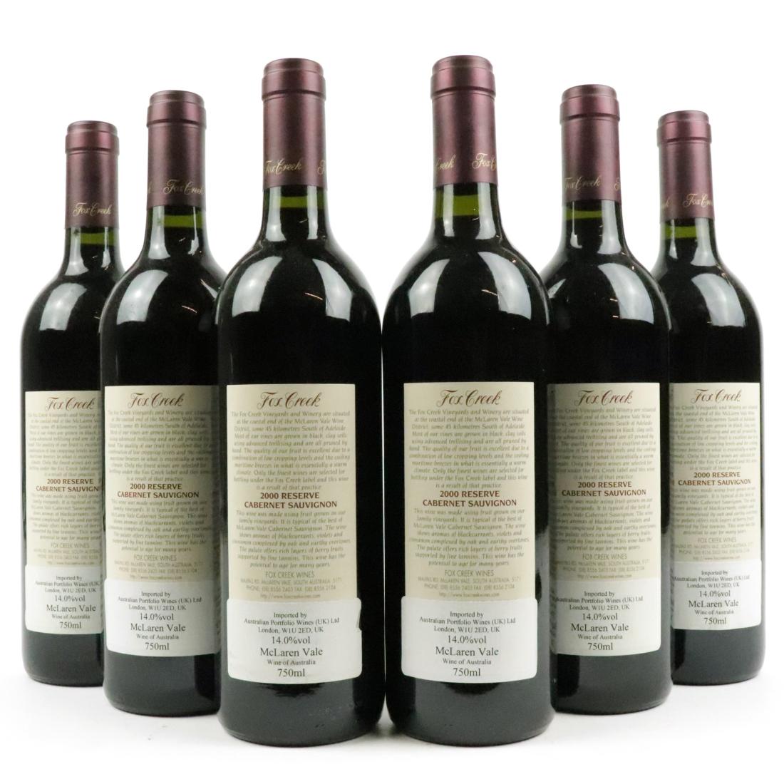 Image for Fox Creek Cabernet Sauvignon Reserve 2000 McLaren Vale