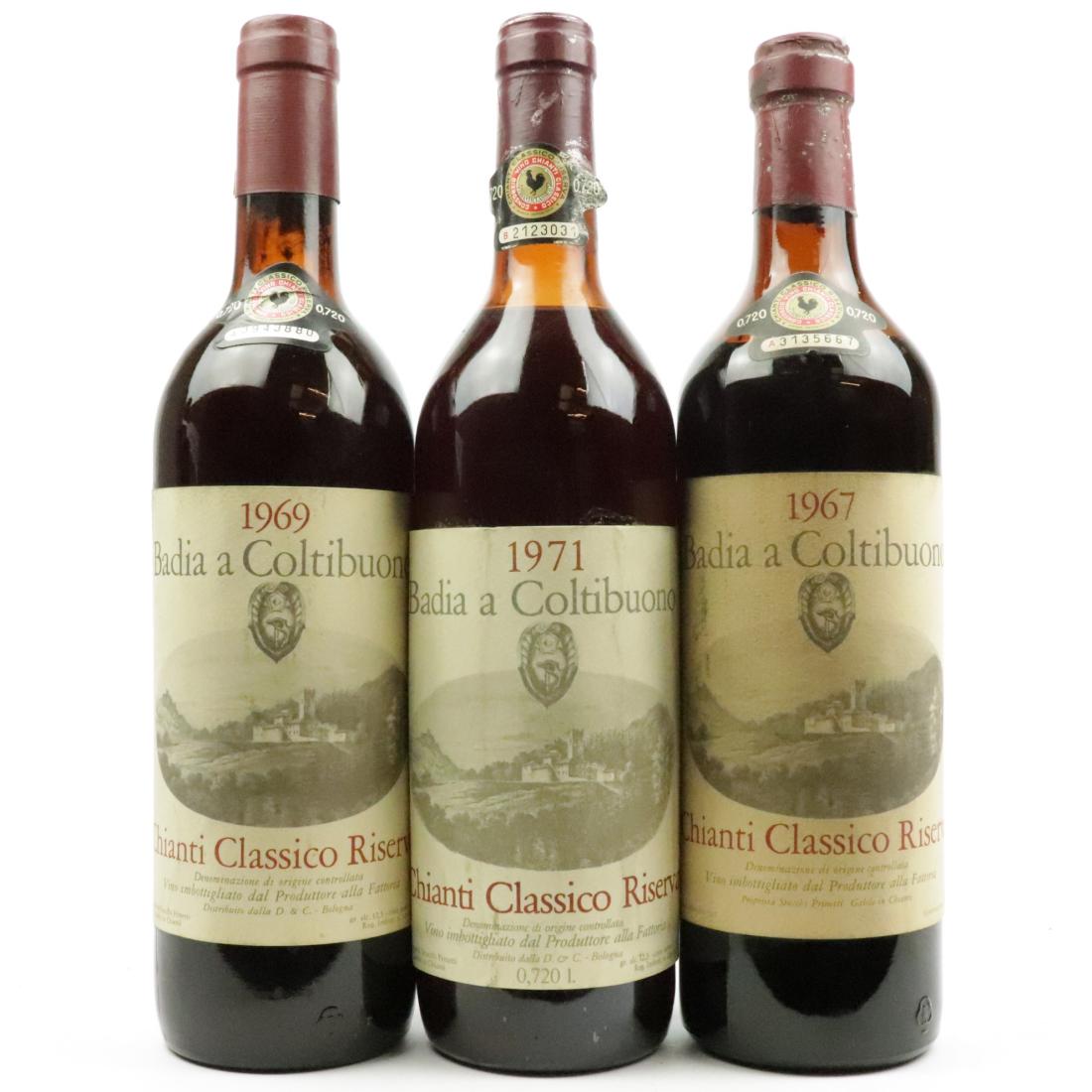 Image for Badia A Coltibuono 1967, 1969 & 1971 Chianti Classico Riserva