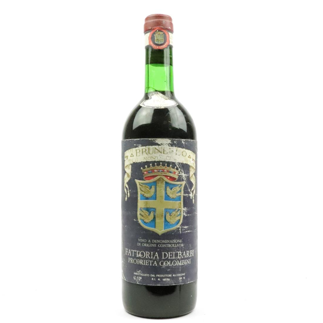 Image for Fattoria Dei Barbi 1972 Brunello di Montalcino