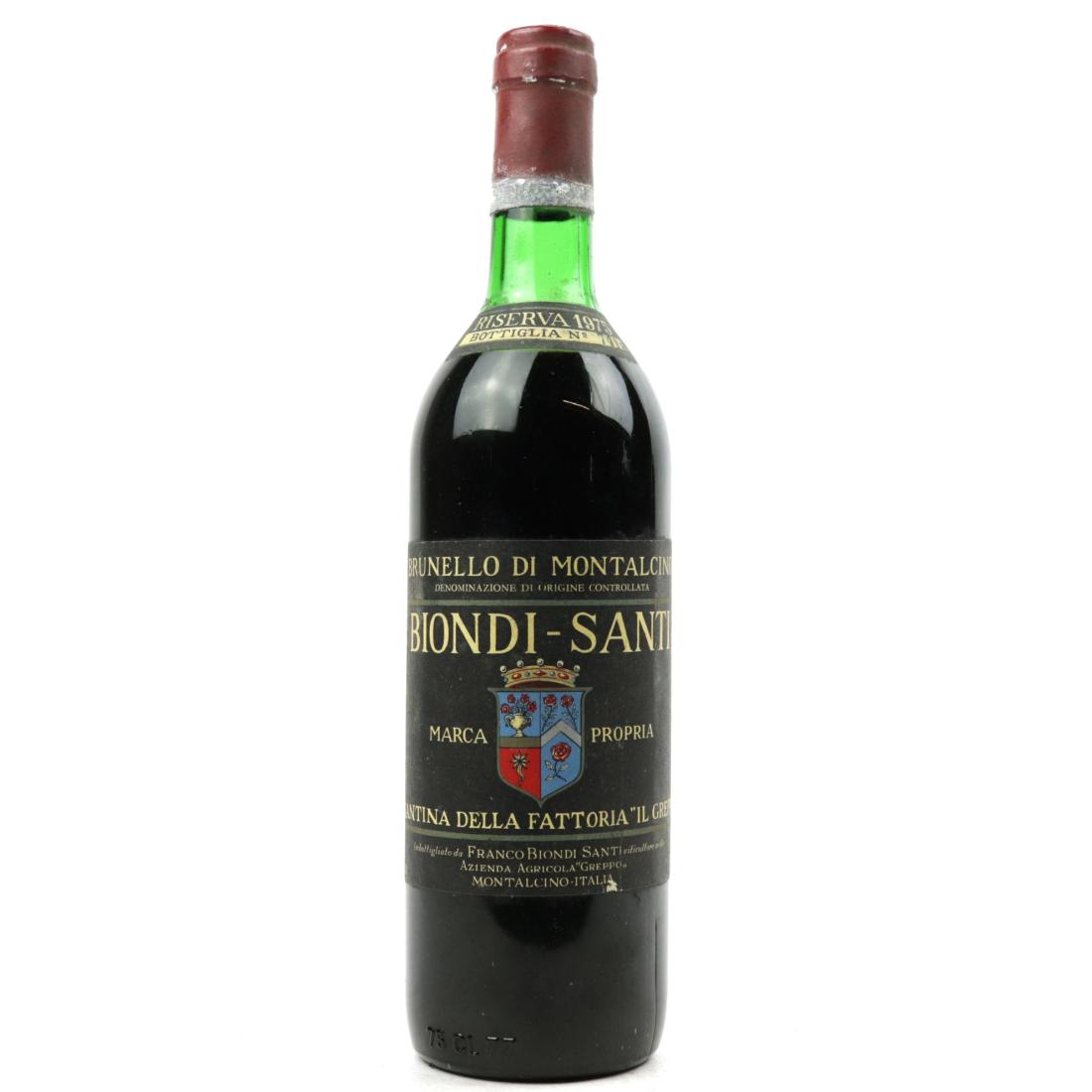 Image for Biondi-Santi 1975 Brunello di Montalcino Riserva