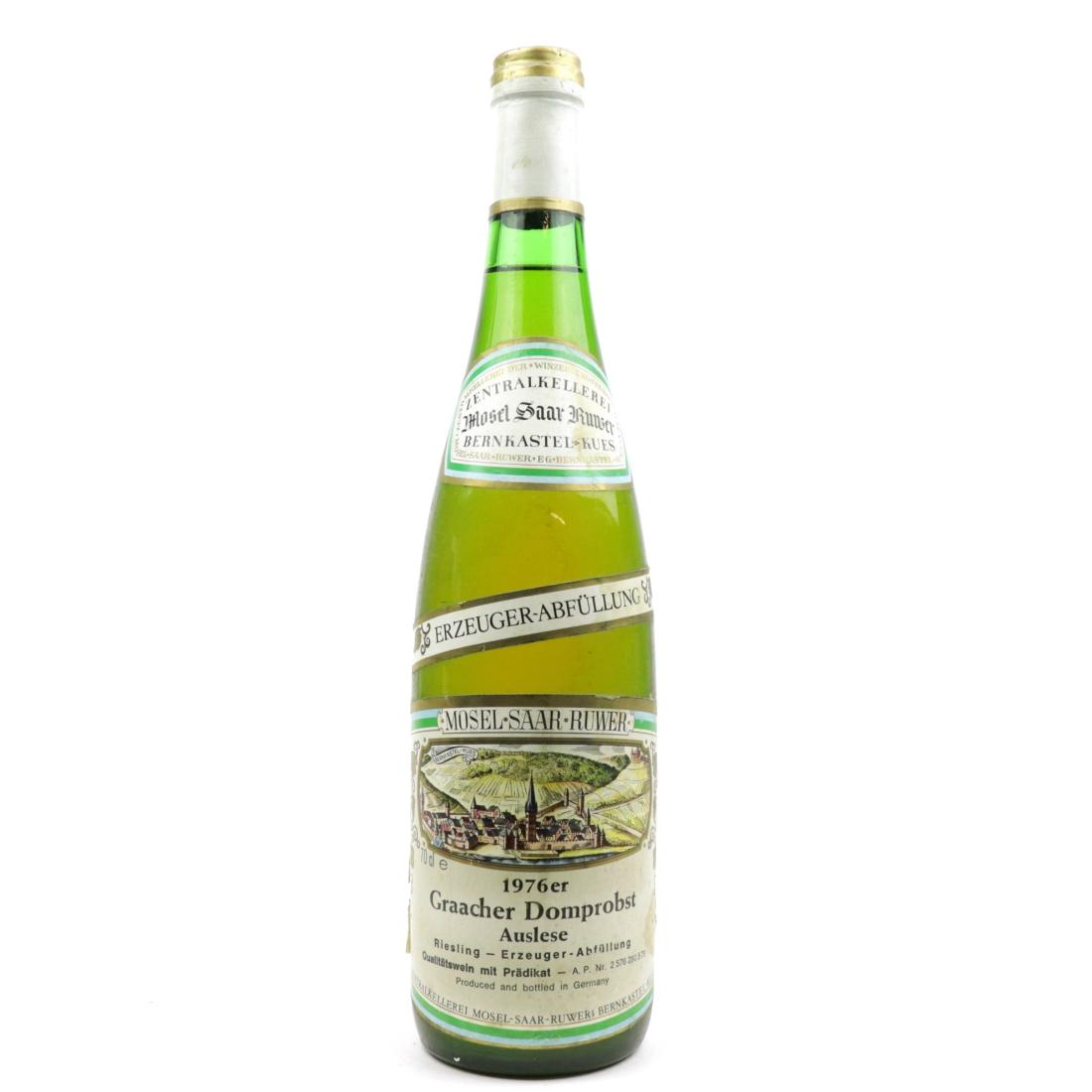 Image for Zentral Kellerei Graacher Domprobst Riesling Auslese 1976 Mosel