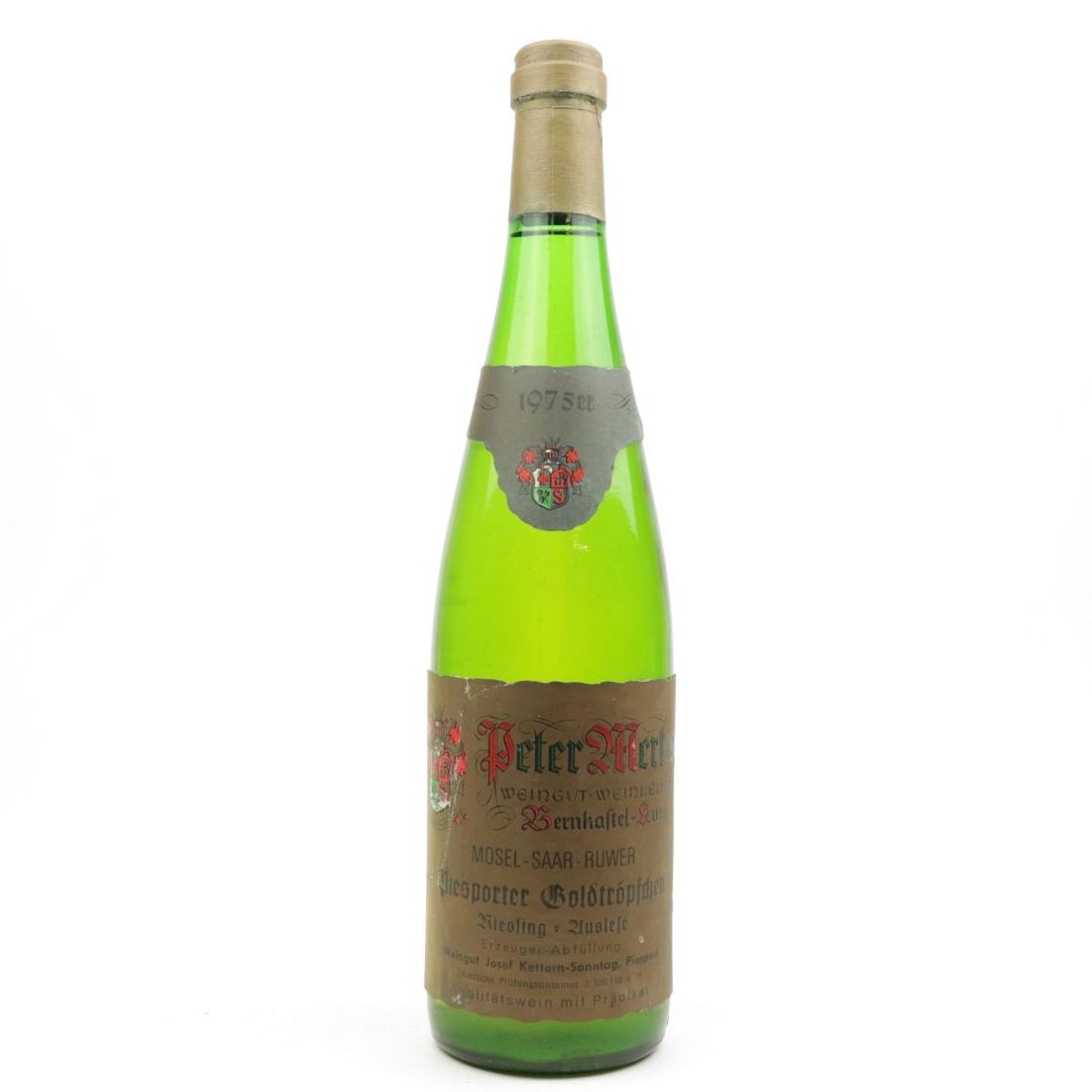 Image for P.Mertes Piesporter Goldtropfchen Riesling Auslese 1975 Mosel